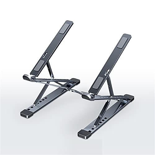 Gmjay Soporte Ajustable para Computadora Portátil de Aluminio para Computadora Soporte para Tableta Soporte para Computadora Portátil Base de Soporte para Computadora Portátil,Gray Cover