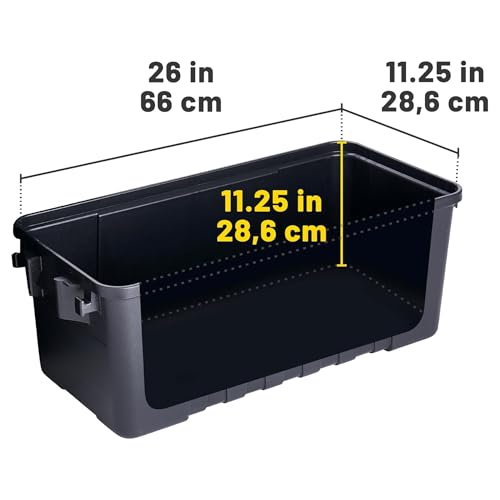 Image of Plano 4 Pack Medium Sportsman's Trunk for Outdoor or Indoor Gear and Tools for Hunting, Camping and Fishing Equipment, Rugged Organization, Black