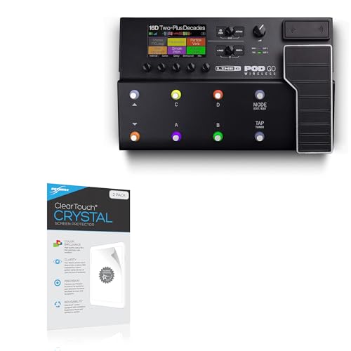 BoxWave Screen Protector Compatible with Line 6 Pod Go Wireless - ClearTouch Crystal (2-Pack), HD Film Skin - Shields from Scratches