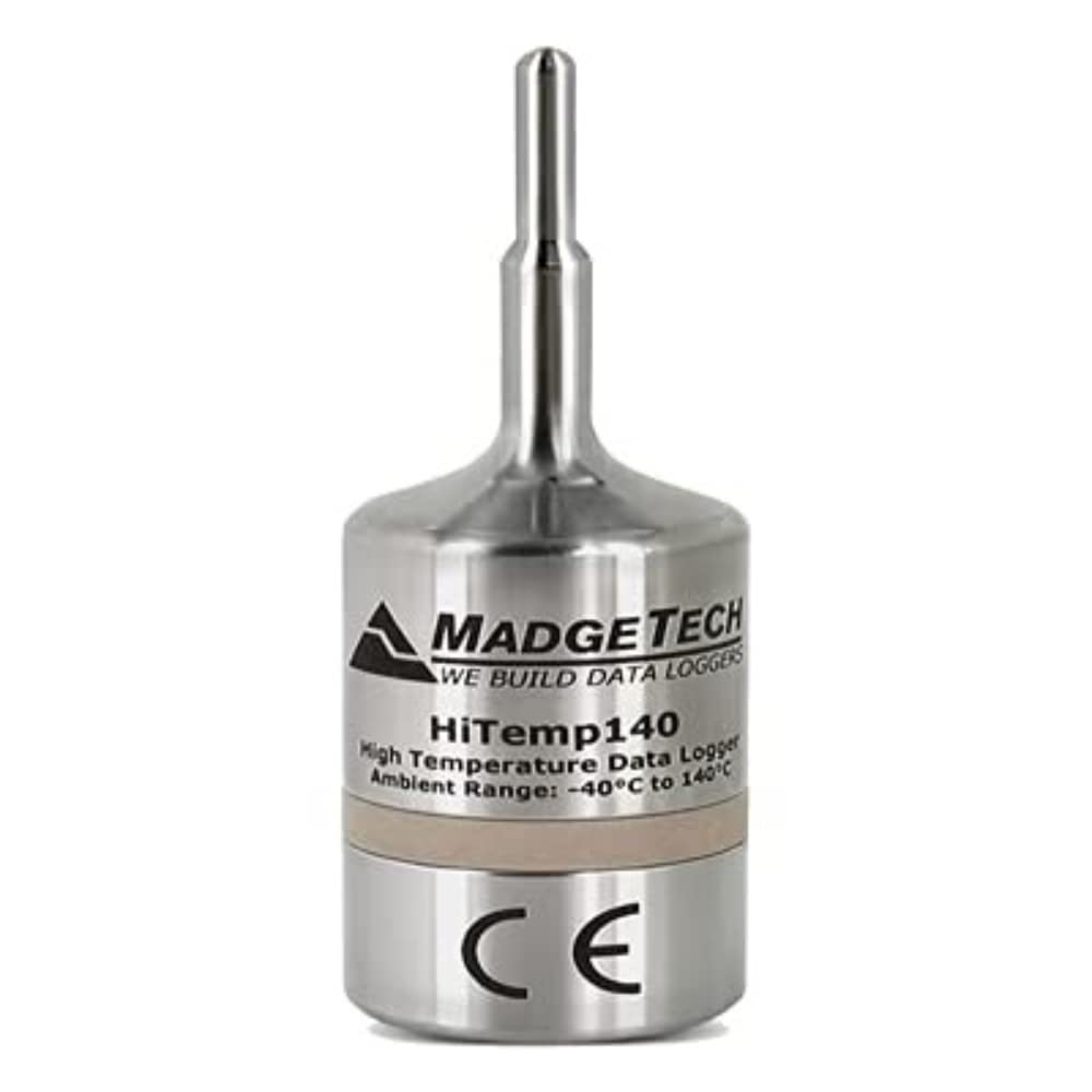 Madgetech HiTemp140 Datalogger with 1-Inch rigid Probe (Interface Cable Package USB Connection with Docking Station Cradle &Software and USB Interface Cable for Standard Series)