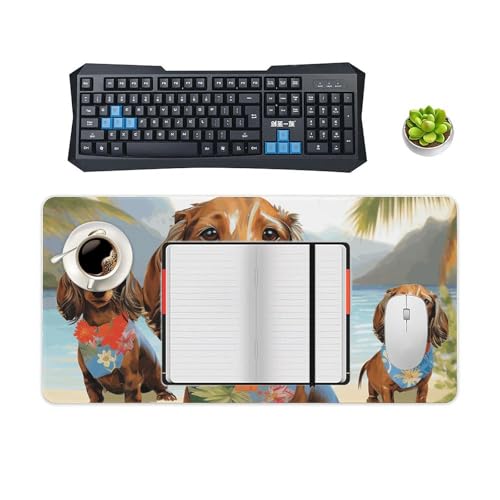 Mouse pad grande con base antideslizante blanco miniatura 4