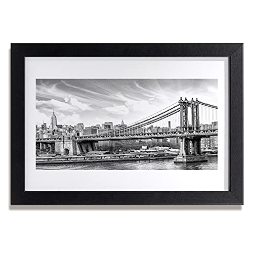 Affiche encadrée pont d'architecture 30x20 cm Tulup cadre MDF salon