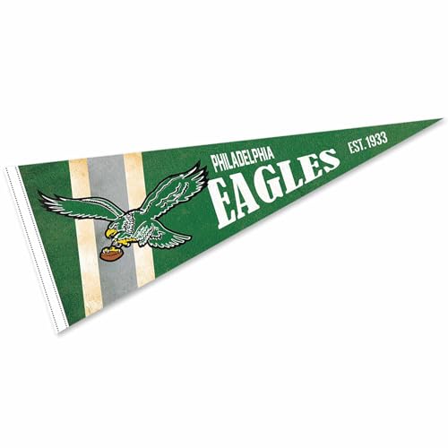Philadelphia Eagles Throwback Vintage Retro Pennant Flag