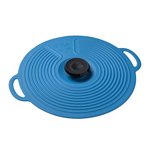 Image of Zeal Silicone Keep Fresh Storage Airtight Seal Lid Reusable Eco-Friendly Classic Design Aqua (28cm, 11")