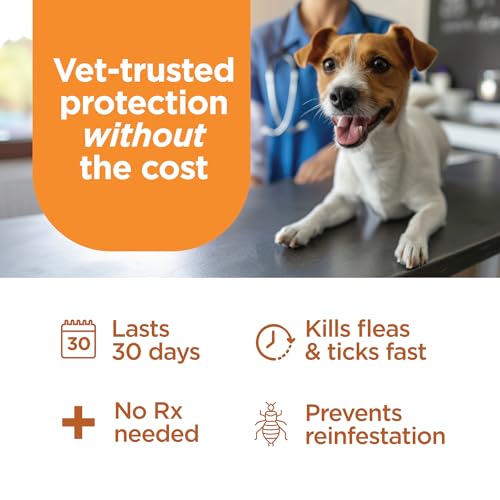 FirstAct Plus Flea Treatment for Dogs, Small Dogs 6-22 lbs, 3 Doses, Same Active Ingredients as Frontline Plus Flea and Tick Prevention for Dogs