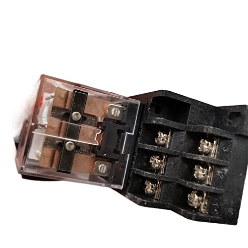 Relé electromagnético DC 12V HH63P de 11 pines con base de conexión 3