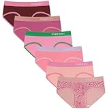 REGALO PARA NIÑAS: Pack de 6 braguitas niña dobladas perfectamente en una bolsa ziplock reutilizable, negras, blancas, grises, rosas, azules, amarillas, moradas, de lunares, de rayas... El corte clásico y los cómodos detalles hacen que Innersy bragas hipster de niña sean un gran regalo para tu hija o nieta de 8 a 16 años para su cumpleaños, Navidad y Año Nuevo