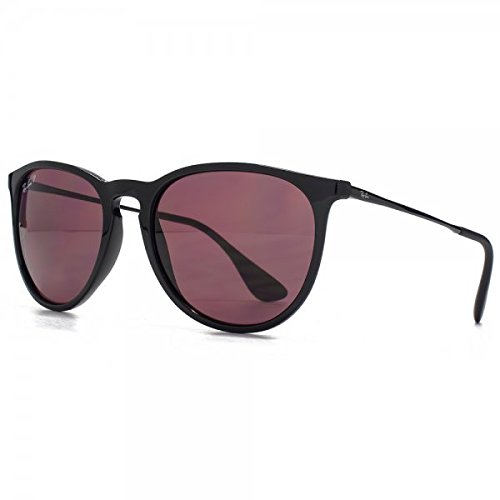 Ray-Ban RB4171 Erika Polarized Sunglasses Shiny Black w/Crystal Purple (601/5Q) 4171 6015Q 54mm Authentic2