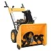 Produktbild vidaXL Schneefräse 6,5 PS Reversierstarter Benzin Loncin G200F 4 Takt Luftgekühlt Schneeräumer 3,8 kW Schneeschieber Räumbreite 61cm Gelb Schwarz