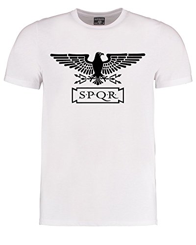 Image of Standard SPQR- Roman Empire Eagle Men's T-Shirt White