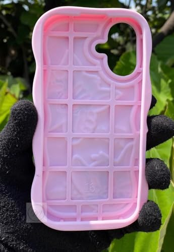 Image of MIDOS Back Cover Compatible with iPhone 17, 3D Soft Silicone 3D Cute Cartoon Full Protective Case for iPhone 17 (Baby Pink)