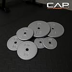 CAP Barbell Standard 1-Inch Cast Iron Weight Plates - Singles & Sets | 1.25-50 lbs | Multiple Options - Image 5