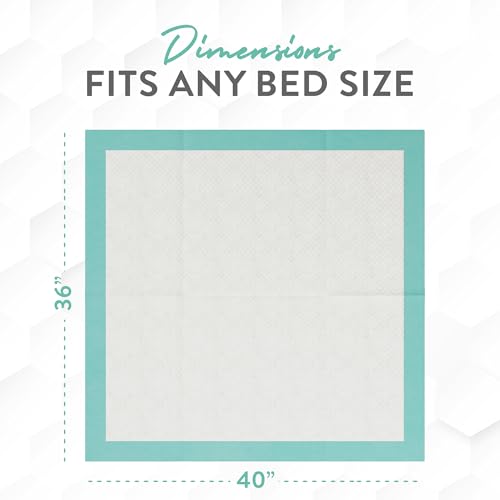 Image of Inspire Extra Large Super Absorbent Disposable Bed Pads for Incontinence Ultra Thick and Absorbent Bed Pads Disposable Adult | Puppy Pads Pee Pads for Adults (40 inch X 36 inch Pack of 50)