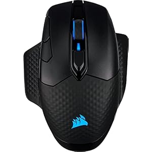 CORSAIR DARK CORE RGB PRO SE Wireless FPS/MOBA Gaming Mouse with Qi Wireless Charging – 18,000 DPI – 8 Programmable Buttons – Sub-1ms Wireless – iCUE Compatible – PC, Mac, PS5, PS4, Xbox – Black