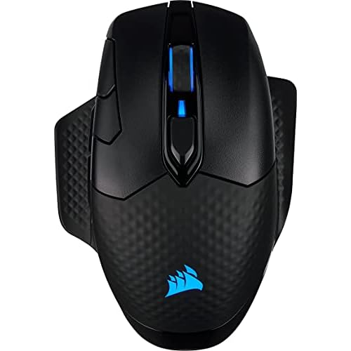CORSAIR DARK CORE RGB PRO SE Wireless FPS/MOBA Gaming Mouse with Qi Wireless Charging – 18,000 DPI – 8 Programmable Buttons – Sub-1ms Wireless – iCUE Compatible – PC, Mac, PS5, PS4, Xbox – Black