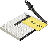 Optomni Paper Cutter, 12-Inch Heavy Duty Guillotine Paper Cutter with 15 Sheet Capacity, Ideal Paper Trimmer for Classroom, Cardstock, Art Projects, and Office Use (Magnetic Paper Guide)