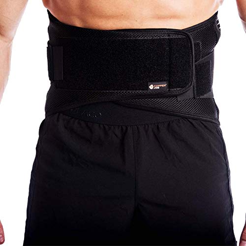 Copper Joe Ultimate Copper Infused Back Brace - Relief From Back Pain, Herniated Disc, Sciatica, Scoliosis And More! Breathable Waist Lumbar Lower Back Brace W Slim Design And Extra Support Bars. For Men And Women (Large/X-Large) #TOP3