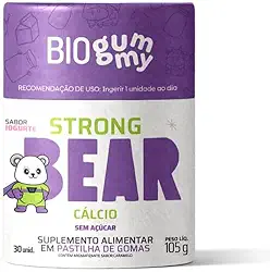 Strong Bear - Suplemento De Cálcio C/ 30 Gomas - Biogummy