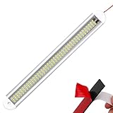 12V LED Interior Lights Bar, Ultra-thin 120 LED Universal Strip Light with On/Off Switch, Car Interior Lights for Campervan/RV/Truck, Low Energy Consumption Campervan Lights Indoors Strip Light