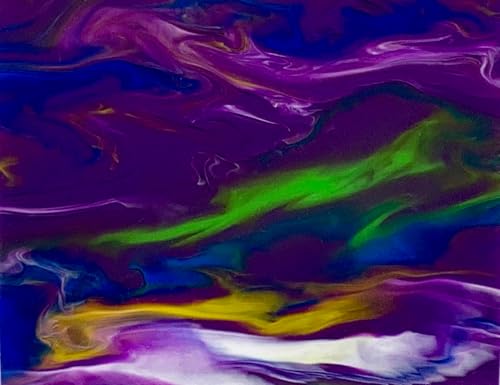 Image of Acrylic Multicolor Smoky Sheets, 1 /8 inch Thickness, 16 inchx12 inch, Ideal for GlowForge & Any Types of Laser /Engraving, Perfect Material for Jewelry, Crafting & DIY Projects (Galaxy Purple)