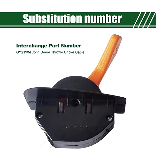 Cable de estrangulador John Deere D140 que soluciona el arranque difícil 5