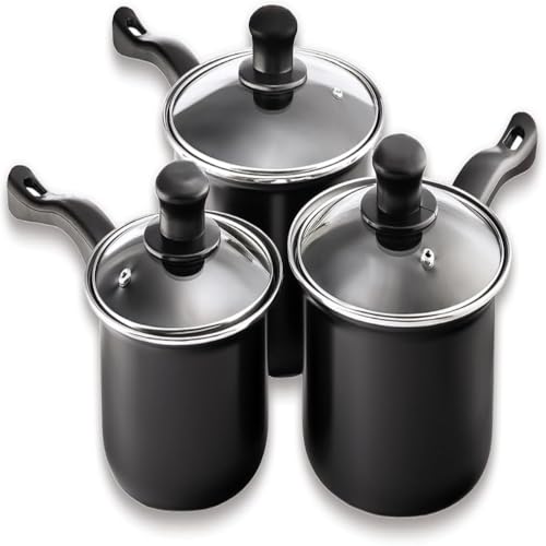 Value plus P120 - Juego de sartenes, Color Negro
