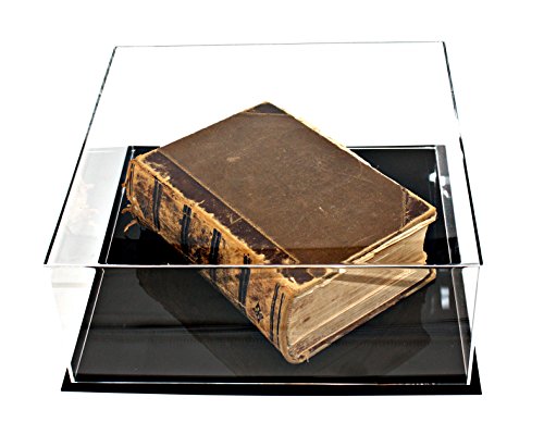 Better Display Cases Clear Acrylic Book Display Case 15" X 15" X 6" With Black Base (A030-A) #TOP1