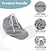 Shimmeroo Grey Cast Sock Cover for Foot,Adjustable Foot Cast Cover Drawstring Short Casts Socks Leg Ankle Socks for Both Men and Women Broken Ankle Essentials