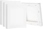 PATIKIL Stretched Canvas, 6 Pcs 20" x 20" Square Canvas for Painting Blank Primed Canvas Cotton Canvas Panels for Acrylics Oil Watercolor Paints, White