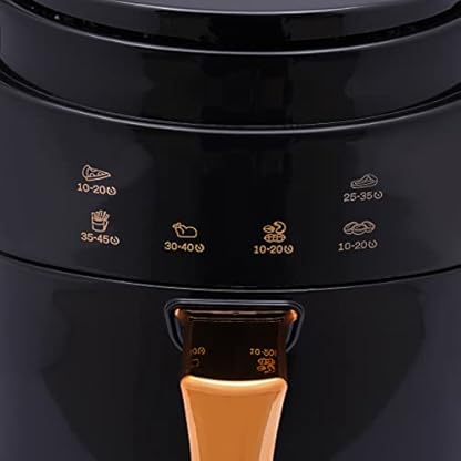 Heißluftfritteusen,8 Liters Fritteusen, Fritteuse mit digitalem LED-Touchscreen, Warmhalten,Voreingestellter Timing-Modus, Öl nicht enthalten, 1400W,für 1-4 Personen (schwarz) – Bild 7