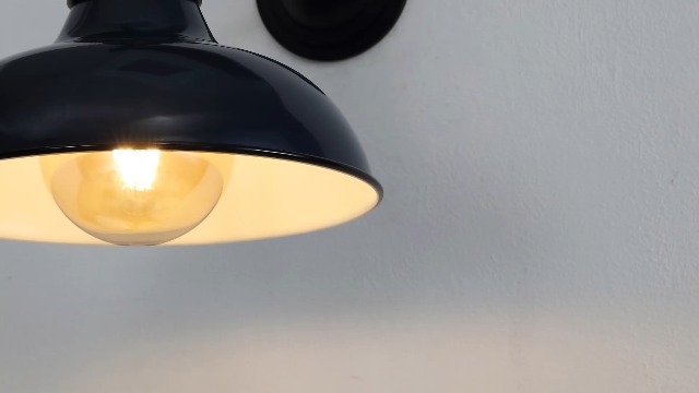Image of JONATHAN Y Wallace 1-Light Outdoor 12.25 inch Wall Sconce, Navy /Black