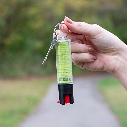 Sabre Red Sabre Protector Dog Spray With Key Ring, 14 Bursts, 12-Foot (4-Meter) Range, Humane Dog Attack Deterrent, Maximum Strength Allowed By Epa #TOP7