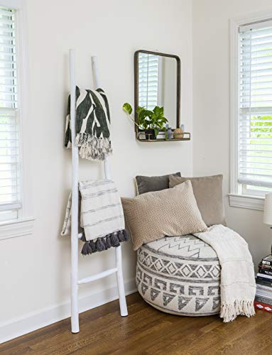 Creative Co-op DA1901 Decorative Painter Wood Blanket Ladder, White