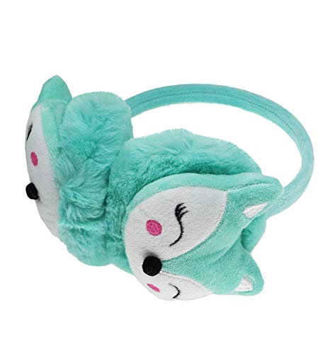 PURFANREE Kids Winter Earmuffs Plush Warm Cute Fox Ear Warmers Earflap Cute Cartoon Earmuff for Boys Girls Baby Toddlers2