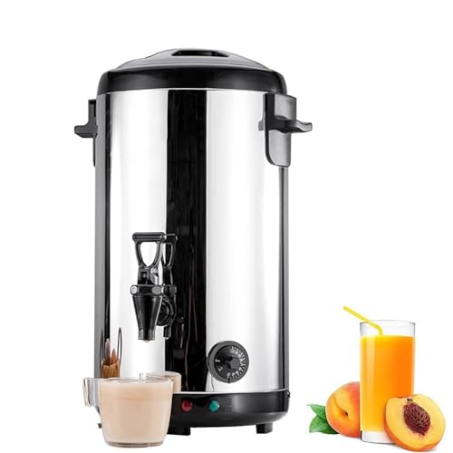 ZMIN Dispensador de Agua hirviendo Hervidores eléctricos Temperatura Ajustable Urna de café Comercial Olla de Agua Caliente Caldera de Agua y Calentador de Bebidas para Buffet,A,8L