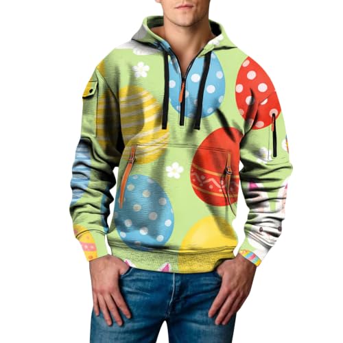 Camiseta de protección solar para hombre con estampado de Pascua talla XXL