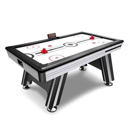 haxTON Mini Air Hockey Table Game, Tabletop Air-Powered Hockey Set for Kids with 4 Pucks, 2 Pushers,- Fun Arcade Games