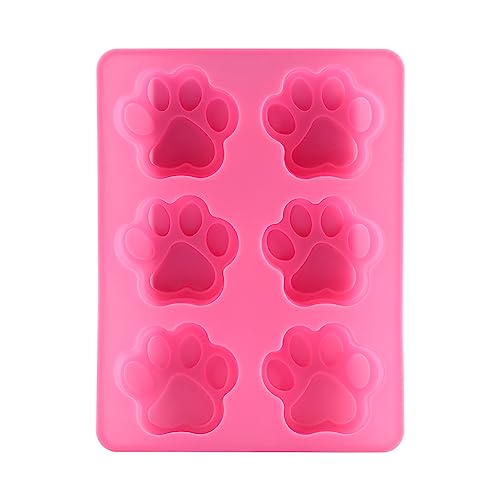 RASTKY Molde de Silicona para Fondant de Chocolate con Estampado de Pata para Horno, Congelador, Lavavajillas, Suministros para Fiestas Infantiles
