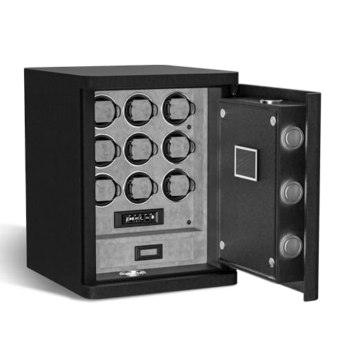 How to Safely Store Your Watches 1 DUKWIN Automatic Watch Winder safe with Fingerprint and Digital Lock,