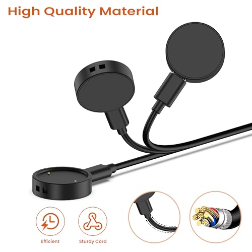 Image of Tobfit Charger for Amazfit Bip 6 /Active 2, Magnetic Charging Cable Cord for Active 2, Amazfit Bip 6 Smart Watch (3.3ft /1m)