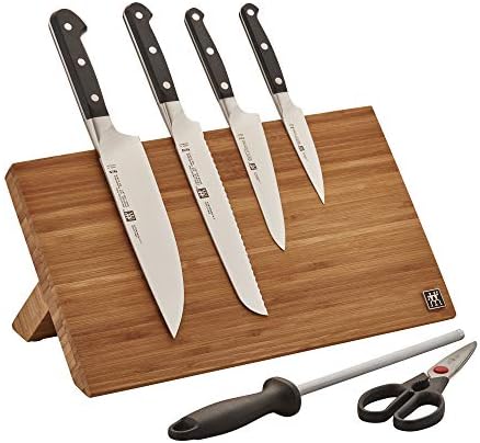 ZWILLING Pro 7-pc Knife Set With Bamboo Magnetic Easel