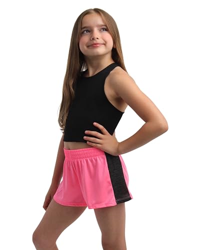 Girls' Active Shorts - 5 Pack Kids Athletic Performance Gym Shorts - Dolphin Running Shorts for Girls (7-16)2