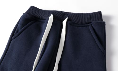 Image of Mud Kingdom Girls Boys Drawstring Sweatpants Solid Colors Elastic Waist Slant Pockets 2-10 Years