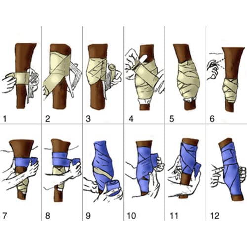 Lxnderment Elastic Polo Leg Wrap Compression Bandage for Horses, Dogs, Cats, Sheep, Cow, Dog Wound Care, Vet Wrap