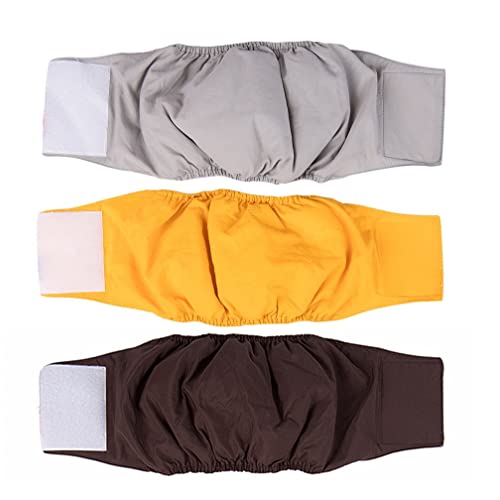 Amaliy Couches pour Chiens Mâles (Lot de 3) - Couches Lavables pour Chiens (XS: 22-32 cm) Cover