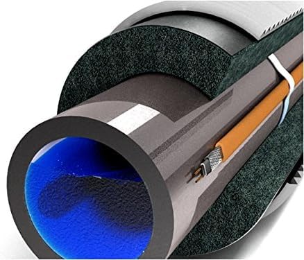 Vorgefertigtes selbstregulierendes Heizkabel CALORIQUE LTC 30W/m - 2m - zum Schutz vor Frostschäden bei Dachrinnen und im Außenbereich - Rohrbegleitheizung - Frostfreier Betrieb von PV-Modulen