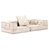 modular sofa ikea Farbe: Beige vidaXL Sofa 2-Sitzer Modular mit Armlehnen 1 Kissen Zweisitzer Polstersofa Loungesofa Stoffsofa Wohnzimmersofa Sitzmöbel Schlafzimmer Beige Stoff