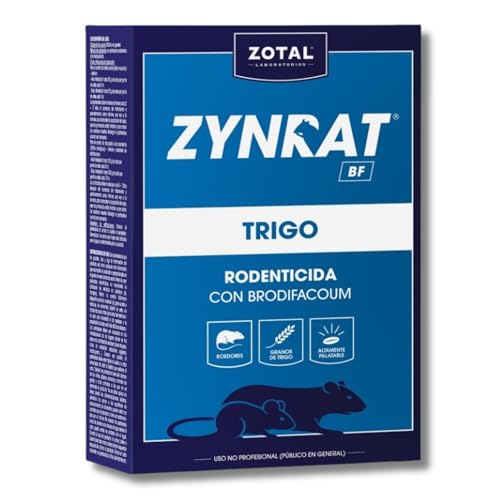 Raticida Veneno contra Ratas y Ratones en Formato Trigo ZYNRAT BF Trigo MUY EFICAZ 150 GR | Rodenticida Cebo de Trigo | Control de Ratas y Ratones | Alta Eficacia por Ingestión | Nexum Market