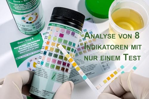 Urin Teststreifen Set mit 100 Stück für Gesundheitschecks