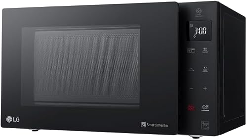 LG MH7235GPS Four à micro-ondes Smart Inverter avec grill à quartz, 32 litres, 1200 W, programmes automatiques, 5 niveaux de puissance, plaque micro-ondes Crispy inclus - Noir fumé - 2